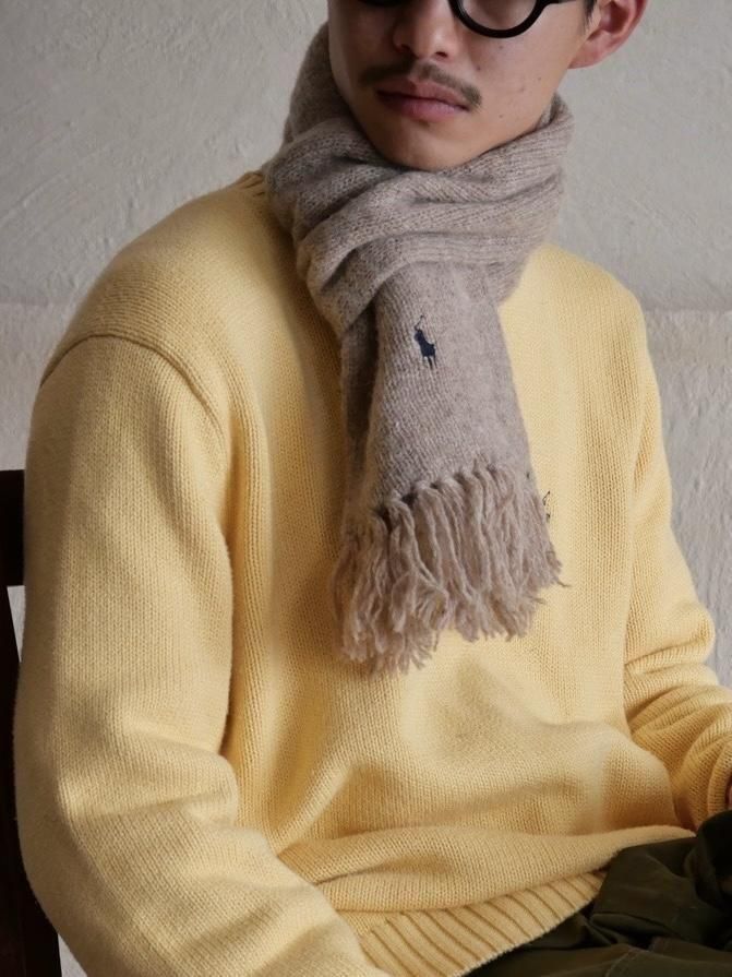 1990's RalphLauren Lambswool Muffler