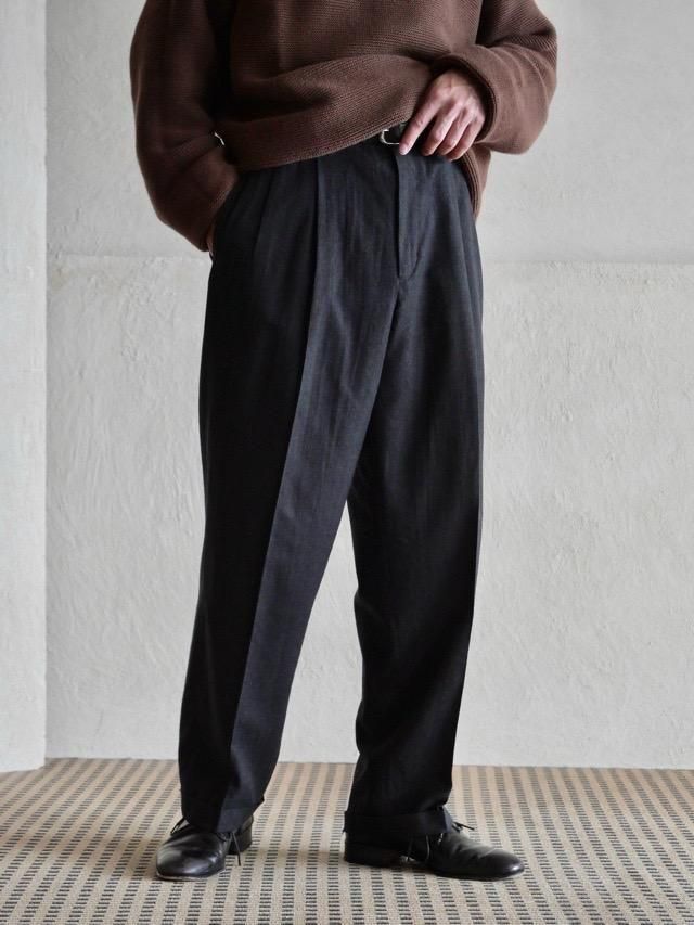 00s Eddie Bauer Charcoal Wool Trousers