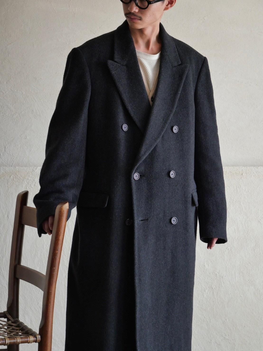 1990's Vintage "NINO CERRUTI" Wool&Cashmere Double Chester Coat