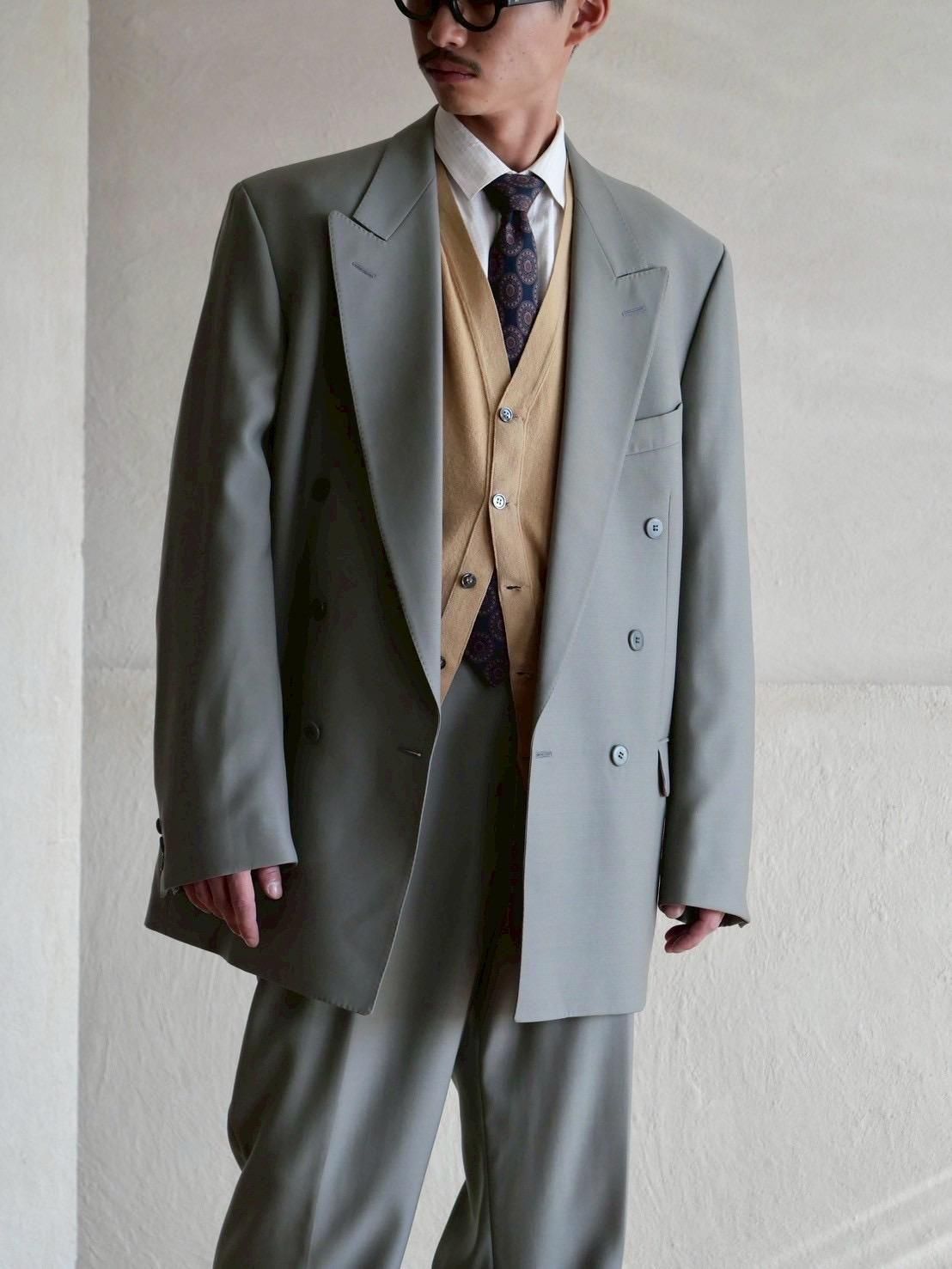 1980's OLD JAEGER Wool Suit Made in G.Britain