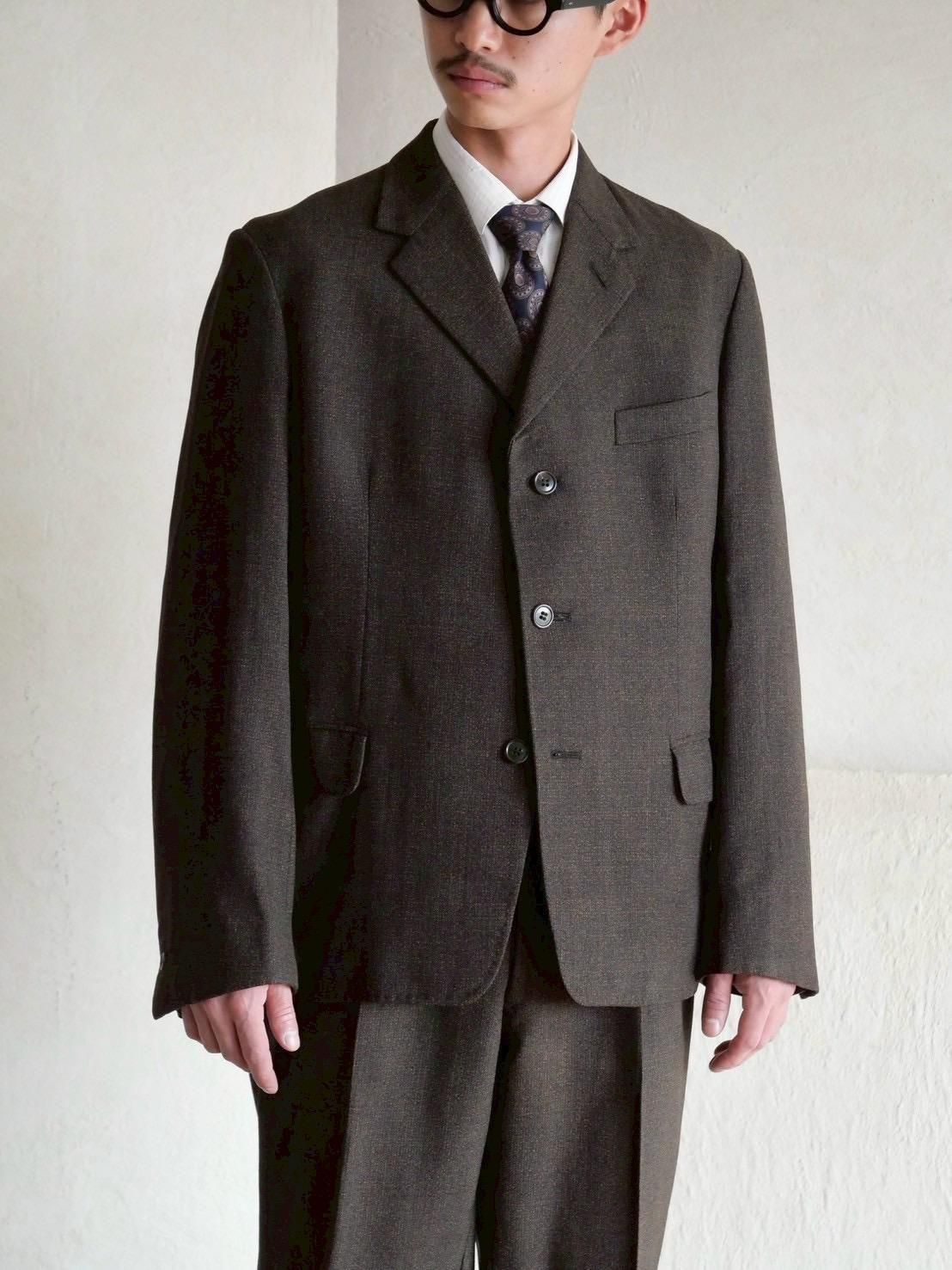 1950's Vintage Wool Boxy Suit "BrownOrange"