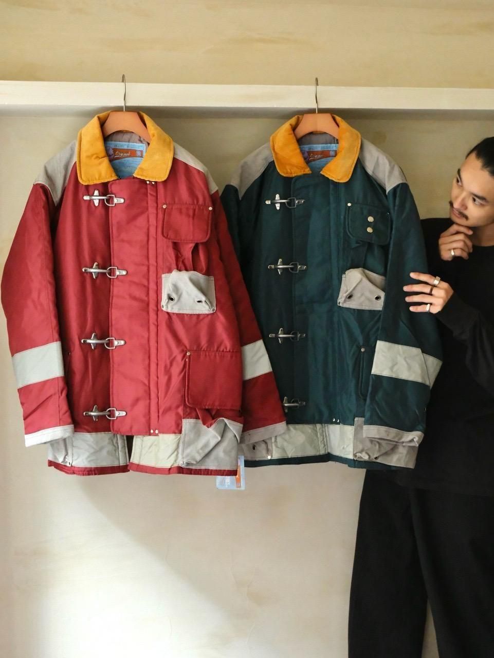 Italian Anonymous Products, 
Fireman-style Nylon Field JacketBurgundy& CyanۢڡˤƤӤ