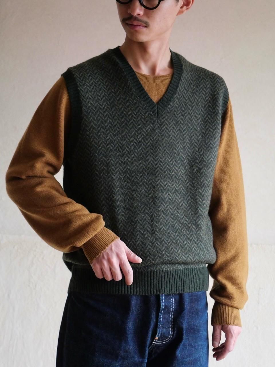 1990~00's BrooksBrothers Wool Knit Vest