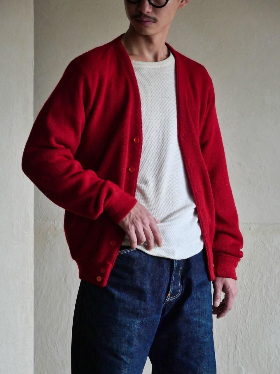 1970s Vintage Sears Acrylic CardiganRed