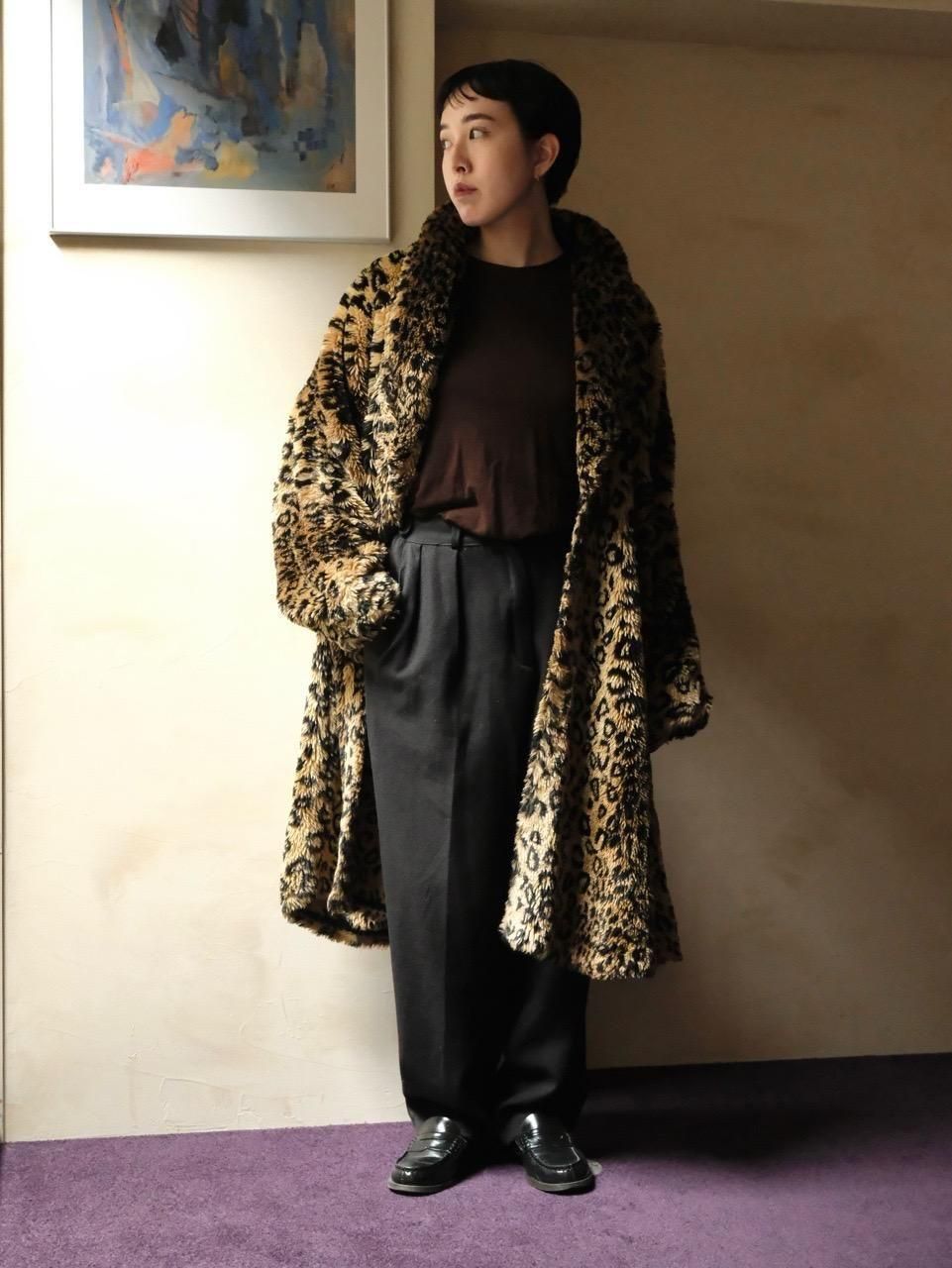 Germany Vintage Leopard Boa Coat