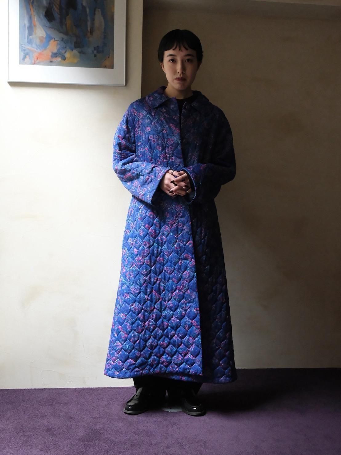 1980's German Vintage Quilting Night Coat