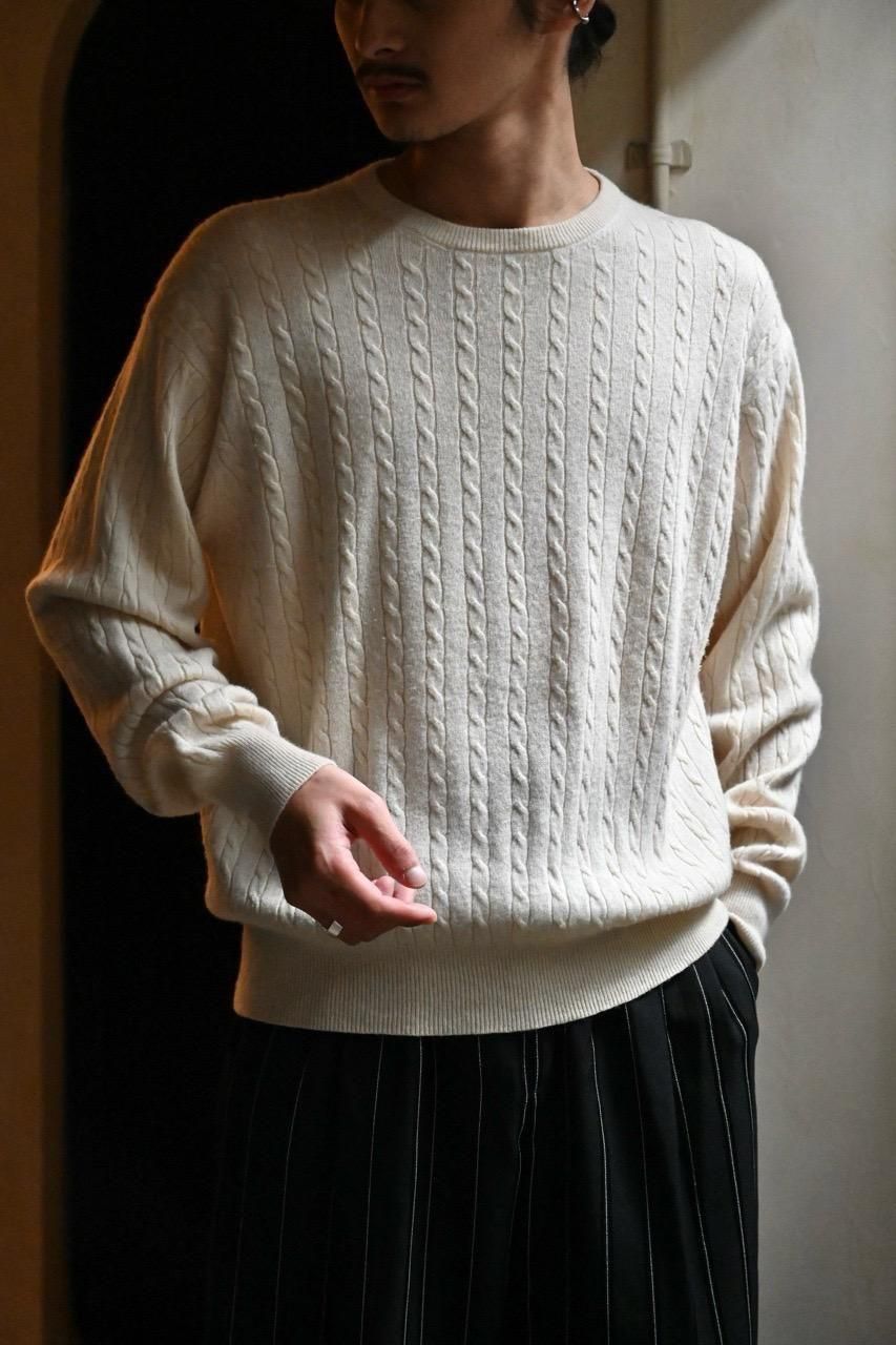 The Holmes Store Cashmere100% Cable Sweater