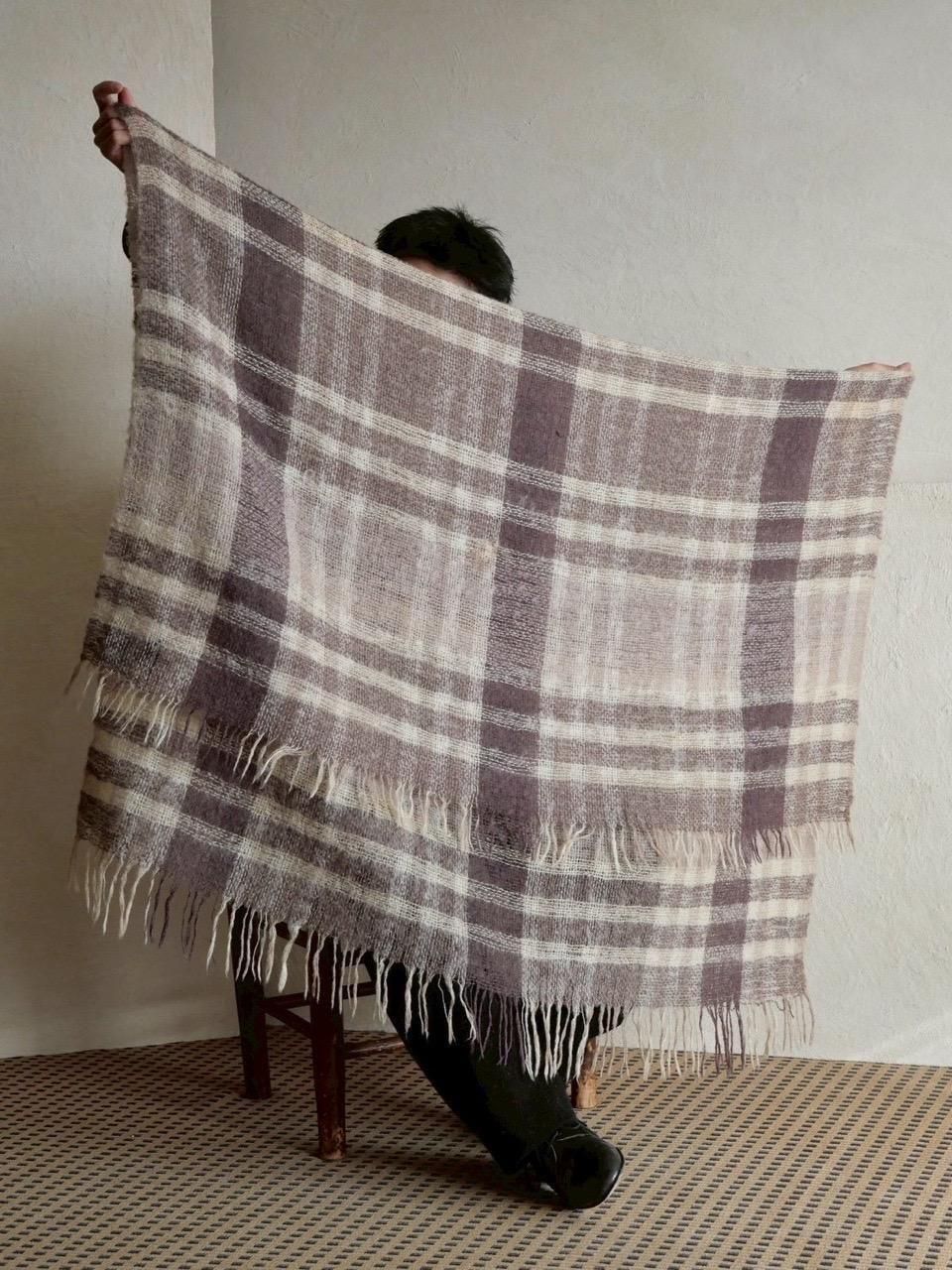HOLT RENFREW Mohair Blend Blanket,
Made in Scotland