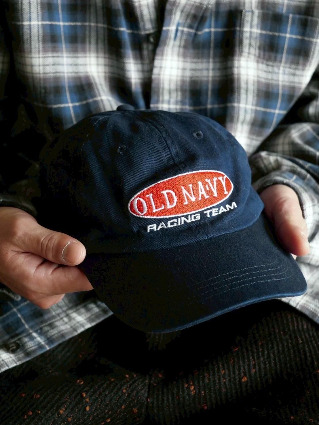 00s Old Navy Racing Team Motif Logo Cap