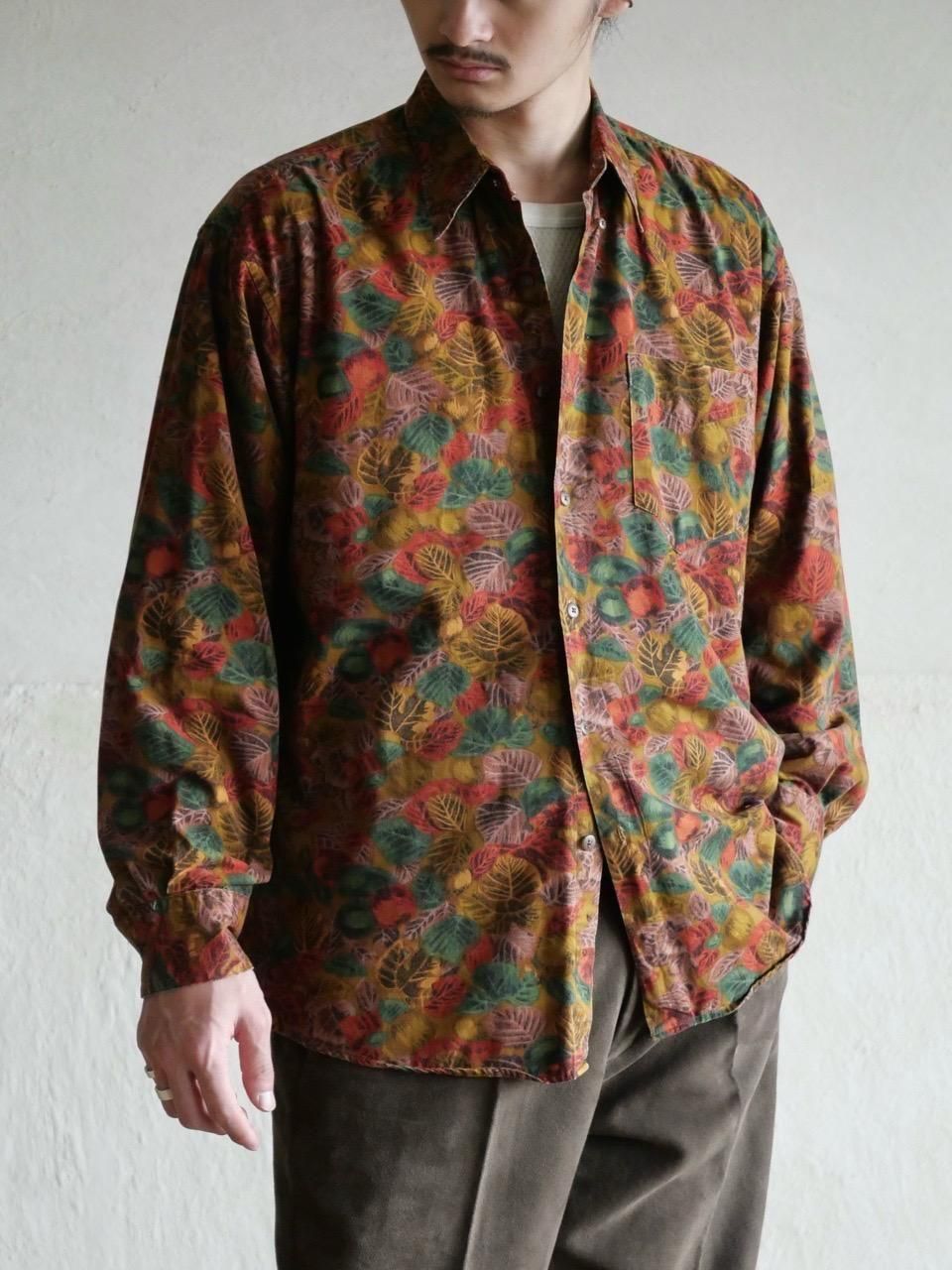 1990's GAP Autumn Leaves Pattern Shirt