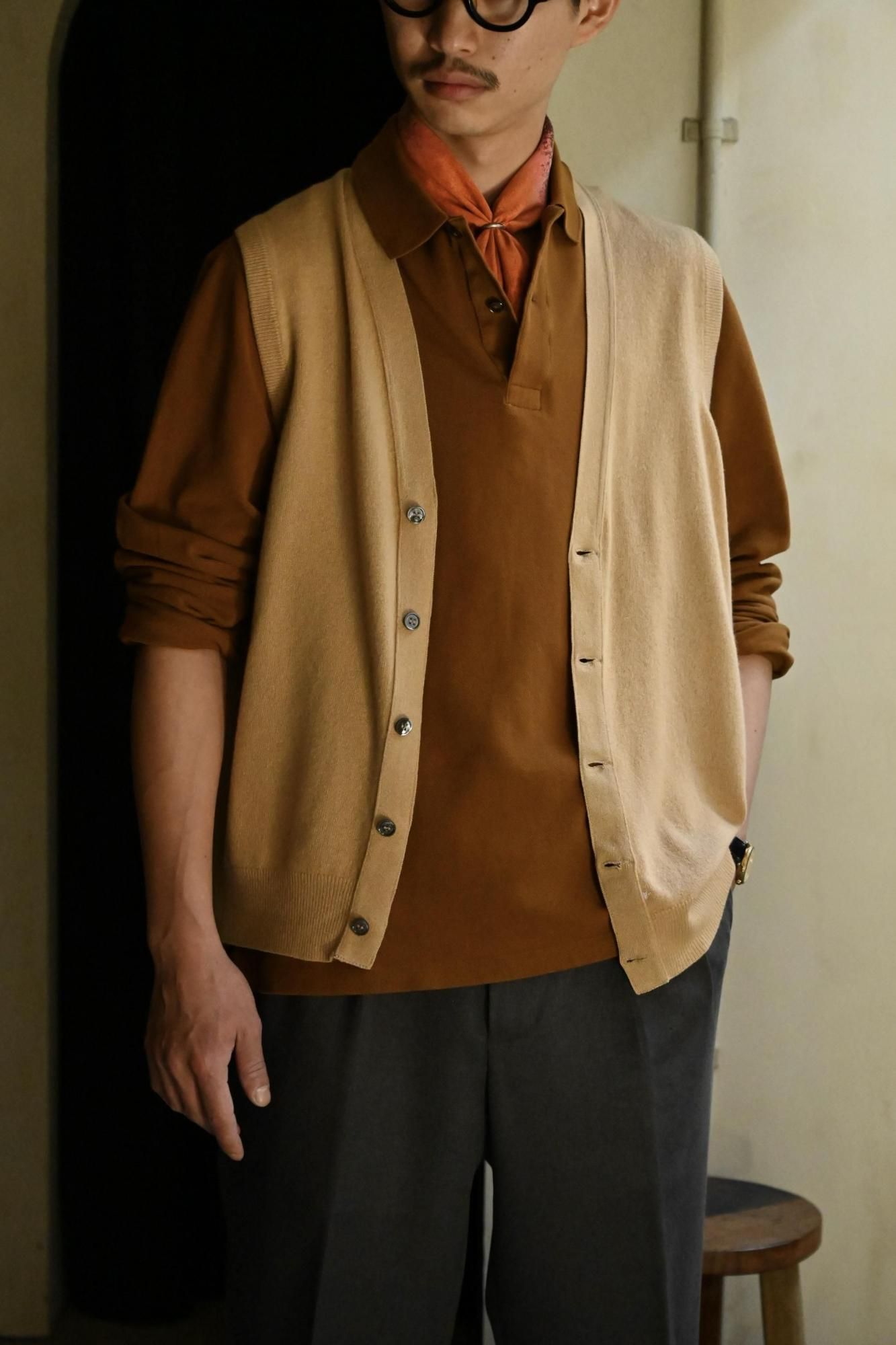 1970~90's Ballantyne Cashmere Knit Vest