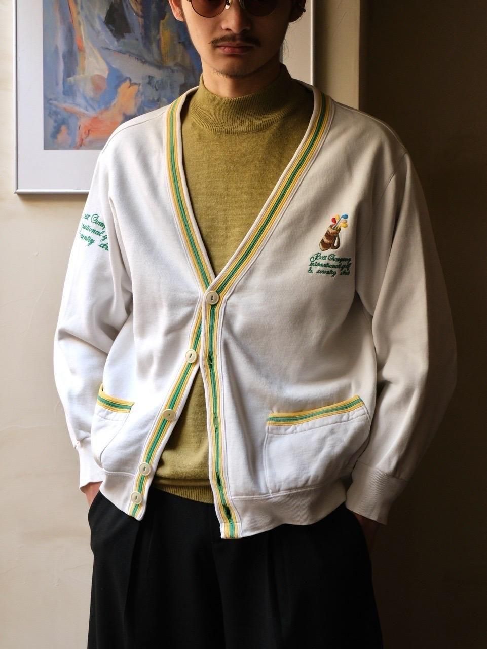 1980's BestCompany Embroidered Sweat Cardigan