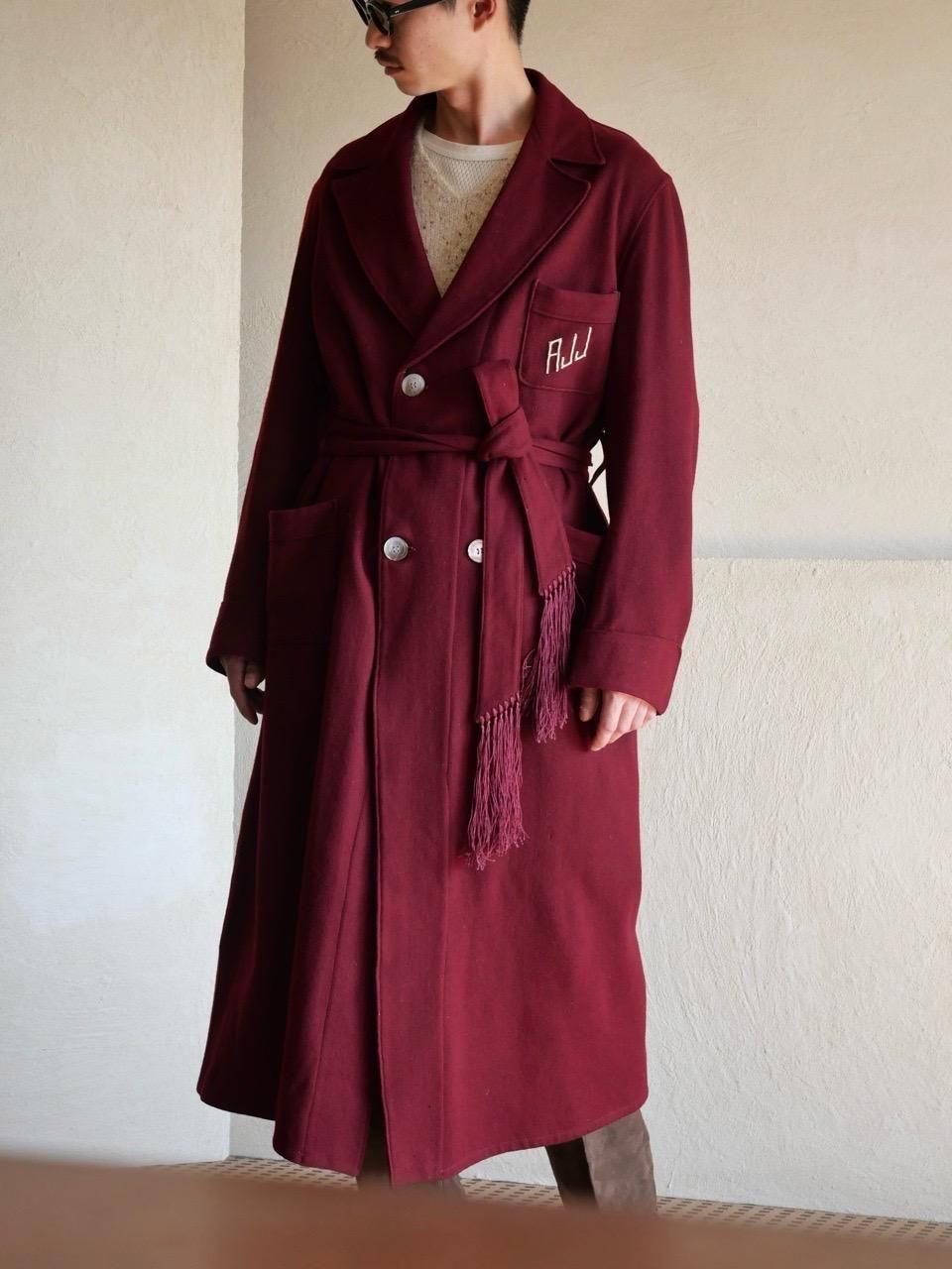 1950's Vintage Double / Belted Wool Gown 