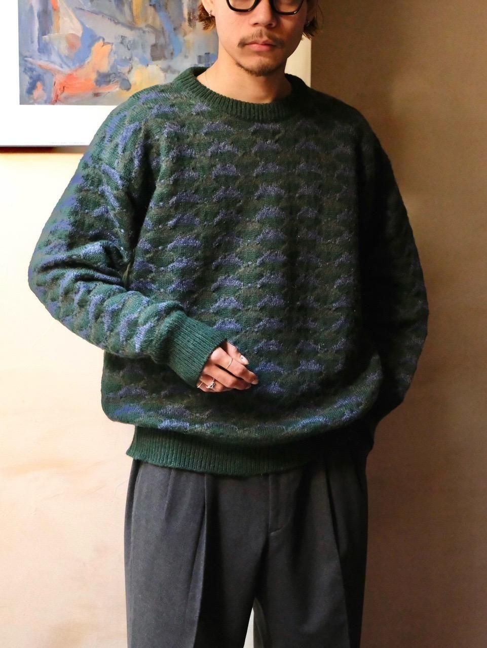 1990's Italian Unkown Vintage
Turtle-neck Knit Sweater, ChocoMint Green