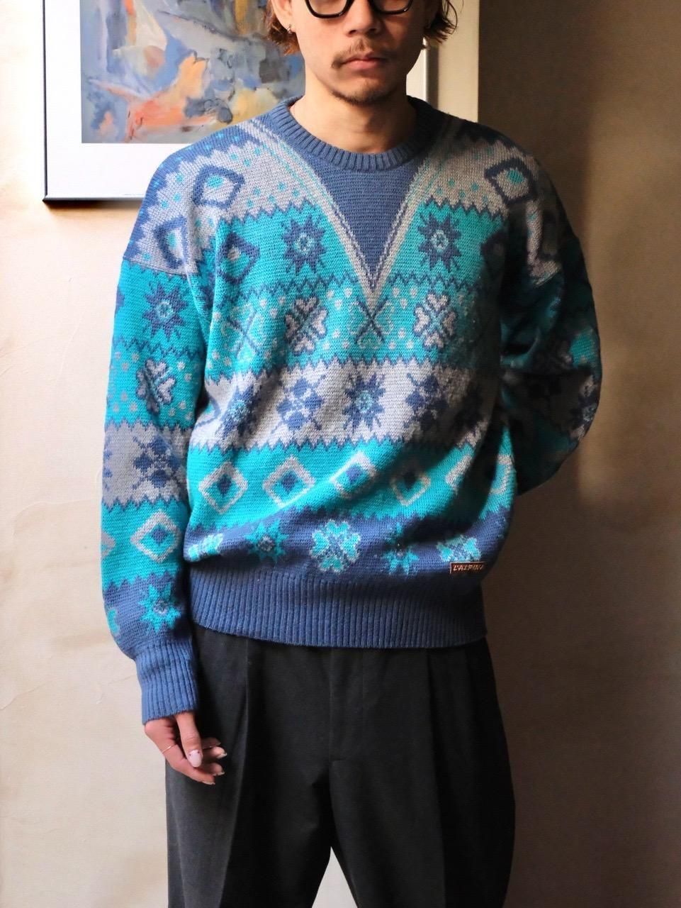 1980's Italian Vintage "Australian by L'Alpina"Wool  Alpaca Blend Ski Knit Sweater