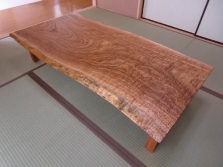 栴檀(せんだん)座卓/和室の座卓 - 木香家 東京・板橋区 注文家具・オーダー家具・無垢家具・銘木・オリジナル家具製造