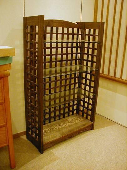 古道具/レトロ/木製/無垢材/本棚/楔/大丸/大丸百貨店/東京/店舗什器/②