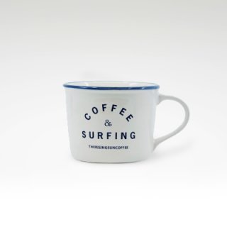TRSCオリジナルマグ『coffee & surfing』 ホワイト