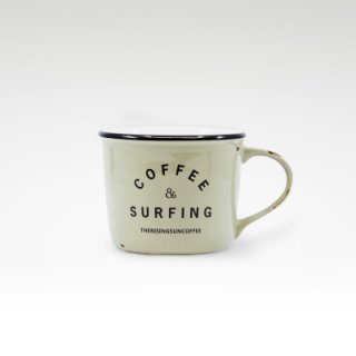 TRSCオリジナルマグ『coffee & surfing』 グレー