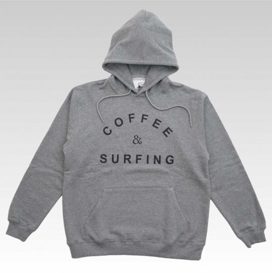 COFFEE&SURFING ORIGINAL HOODIE [GRAY] - The Rising Sun  Coffee｜ライジングサンコーヒーオフィシャルオンラインストア