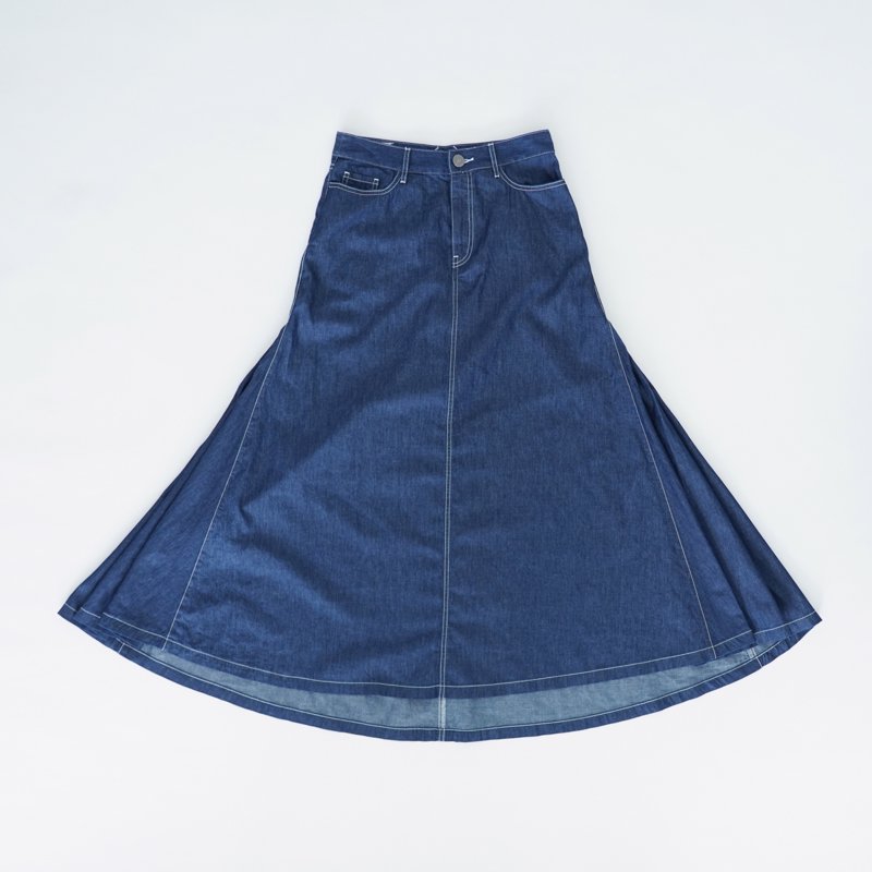 Denim Maxi Skirt (North)