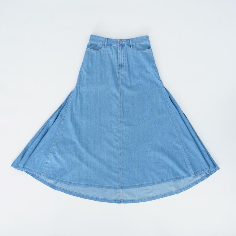 Blue Maxi Skirt (South)| ǴΥƥʥ֥եå֥