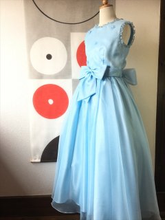 (G-140-9)ブルーのドレス140cm