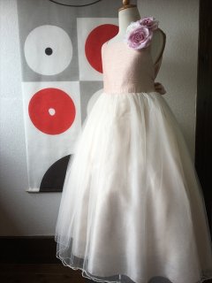 (G-150-31)上品なピンクのドレス150cm