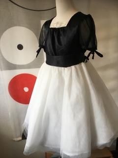 (G-130-95)ツートーンのドレス130cm
