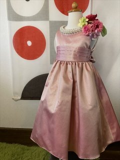 (G-100-30)上品な光沢のドレス100cm