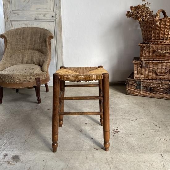 ラッシュシート スツール - RITA brocante ラッシュシート スツール - RITA brocante