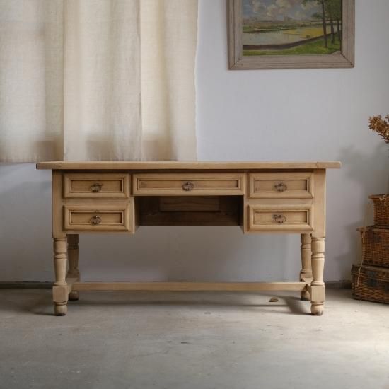 ビンテージ デスク　作業台　剥離 新年SALE ヴィンテージ ダイニングテーブル デスク 作業台 剥離