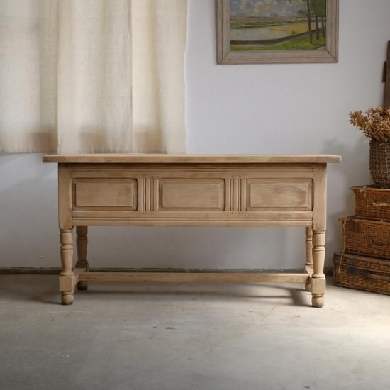 ビンテージ デスク　作業台　剥離 新年SALE ヴィンテージ ダイニングテーブル デスク 作業台 剥離