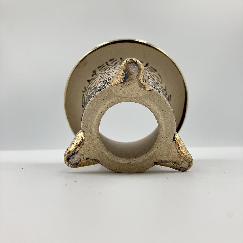 素焼き／唐草】錦鉢14【サイズ3.5号】 - 田哲園・万年青おもとのお店