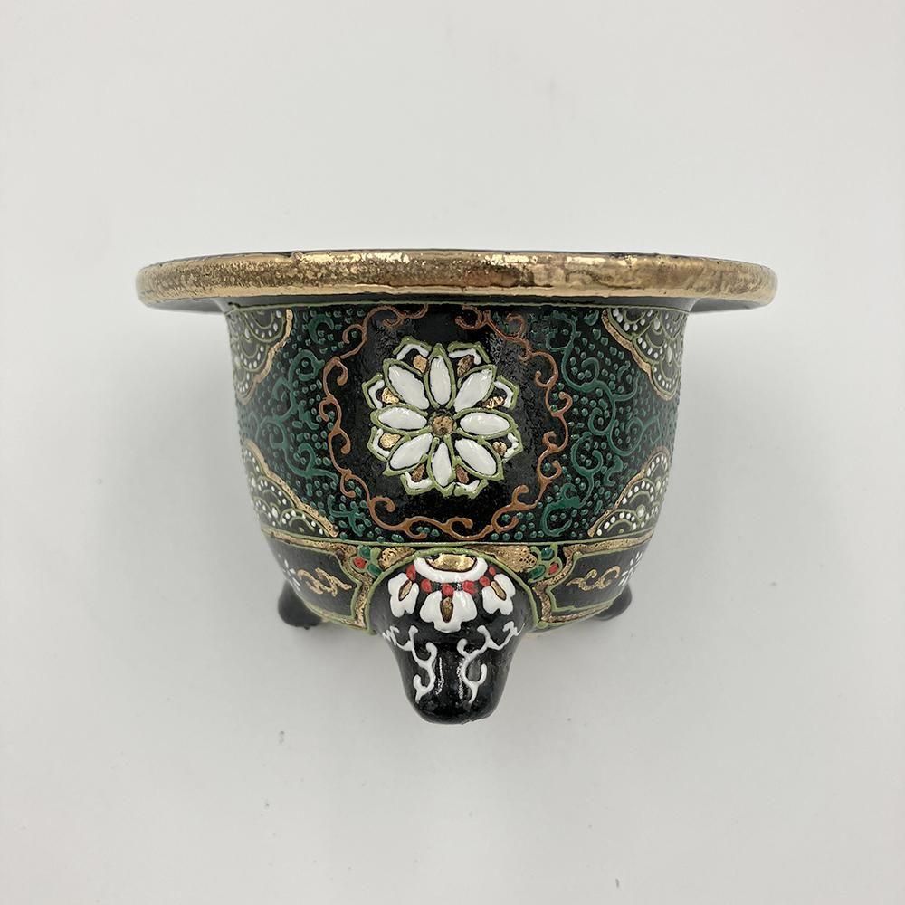 万年青　鉢 豊明園 / 3161, 龍万年青鉢 外径約11.7cm