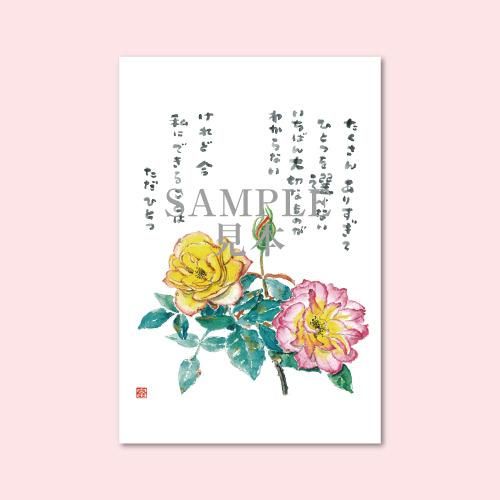 1222 絵はがき5枚セレクトシリーズ「大切なもの」 - 星野富弘詩