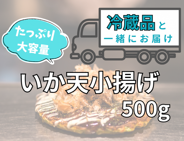 【冷蔵同梱】いか天小揚げ500g(天かす)