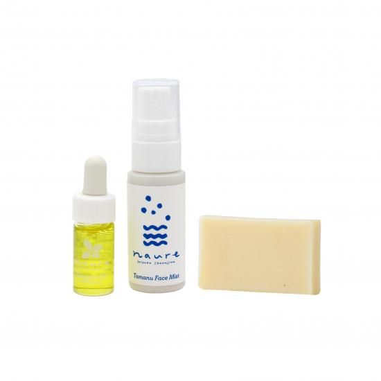 ナウレ トラベルセット（タマヌオイル＋フェイスミスト＋洗顔石鹸