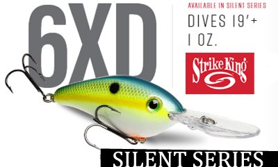Strike King/ Pro Model 6XD Silent Crankbaits - Knoxville Online Shop
