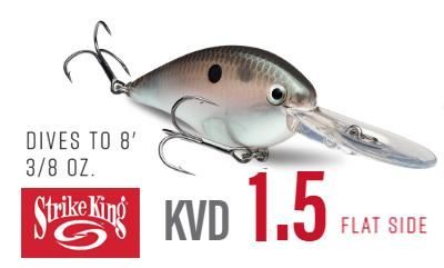 Strike King/ KVD 1.5 Flat Side Crankbait - Knoxville Online Shop