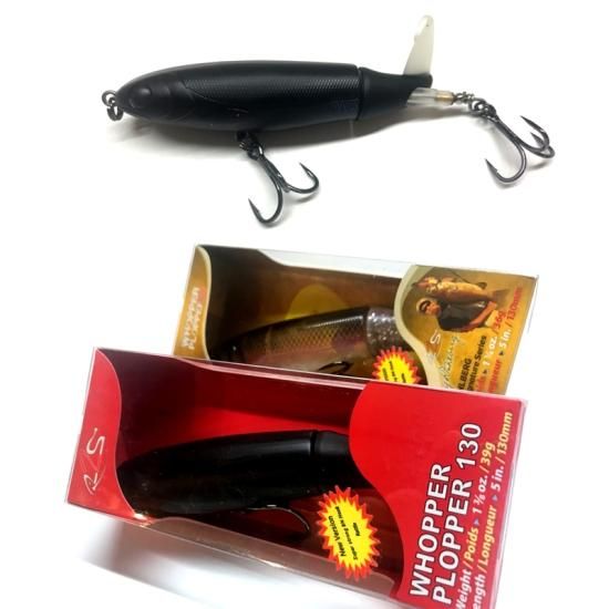 WHOPPER PLOPPER 110 130 トップウォーター ルアー セット Amazon.co.jp: River2Sea ワッパープロッパー 130ラリー