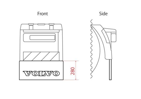 VOLVO純正 マッドフラップ｜【トラックカスタム・パーツ販売