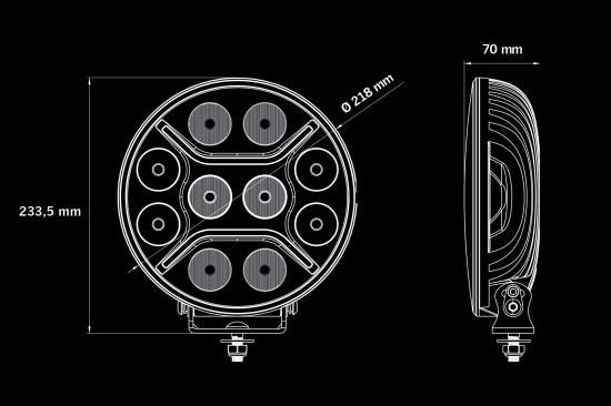 Strands【DK INTENSE 9】丸型ランプ｜【トラックカスタム・パーツ販売