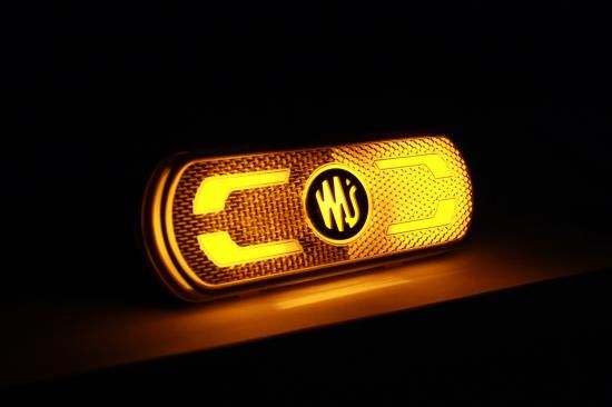 ボルボパーツ・アクセサリー】WAS ロゴ入りサイドマーカー大（アンバー