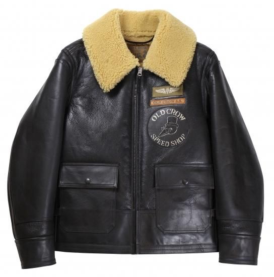 OLD CROW [-OLDROD B - JACKET- BLACK size.S,M,L,XL] - 【KNOCK