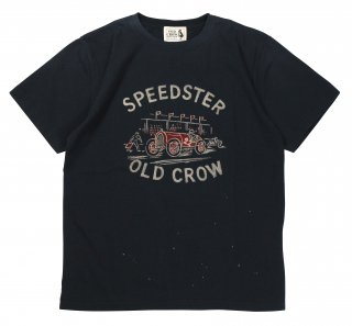 OLD CROW [-SPEEDSTER - S/S T-SHIRTS- BLACK size.S,M,L,XL]