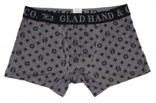 GLAD HAND & Co.-Room Wear [-GH FAMILY CREST - BOXERS- GRAY size.S,M,L]