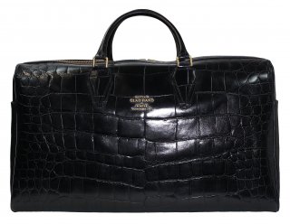 PORTER  GLAD HAND [-GH - BAGGAGE BOSTON BAG- CROCOLIKE BLACK (L)] 