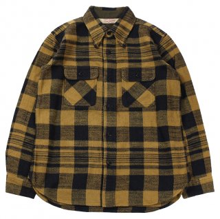 TROPHY CLOTHING [-Buffalo L/S Shirt- Mustard size.14,15,16,17]    