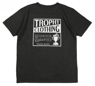 TROPHY CLOTHING [-Box Logo OD Tee- Gun Black size.36,38,40,42]